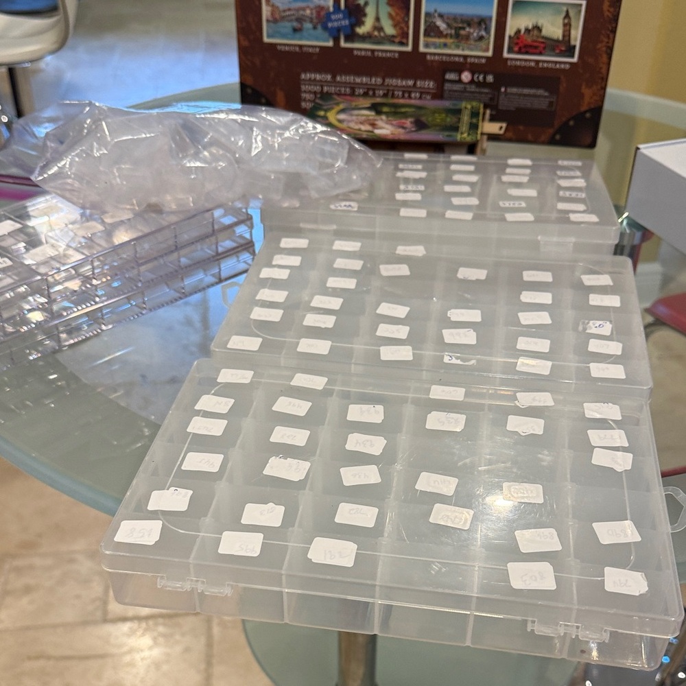 Clear Plastic Multi-Compartment Storage Box - Home Organization